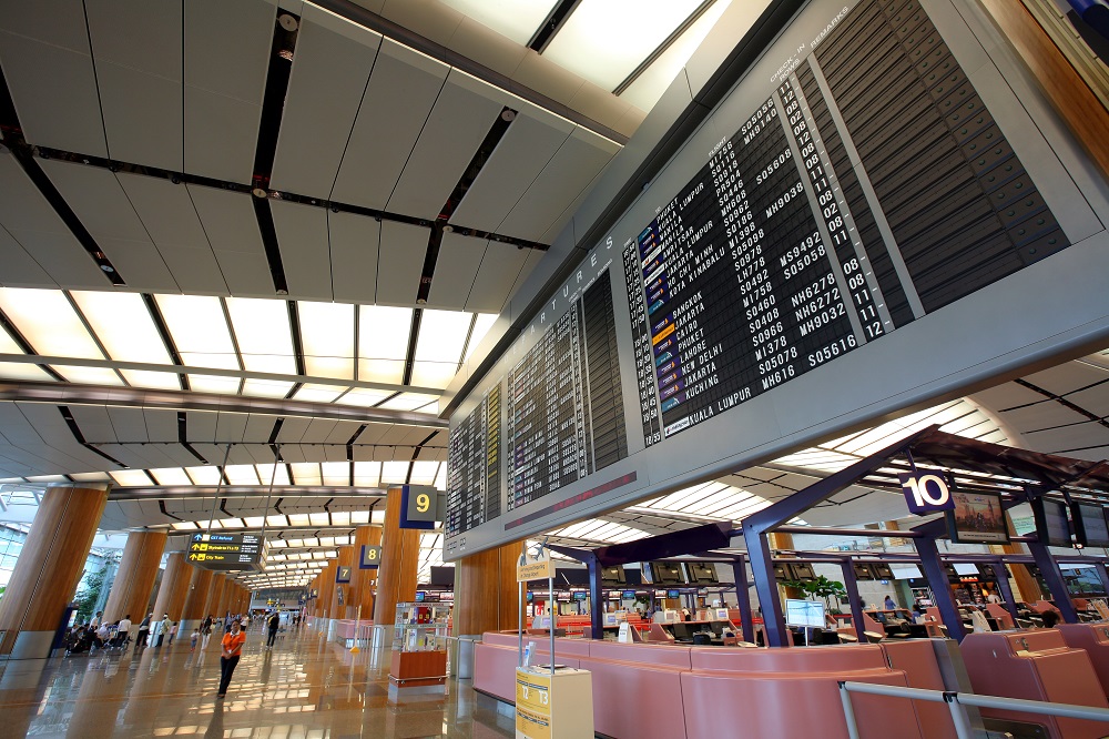 The flight information display boards that were used in T2 before renovations started.